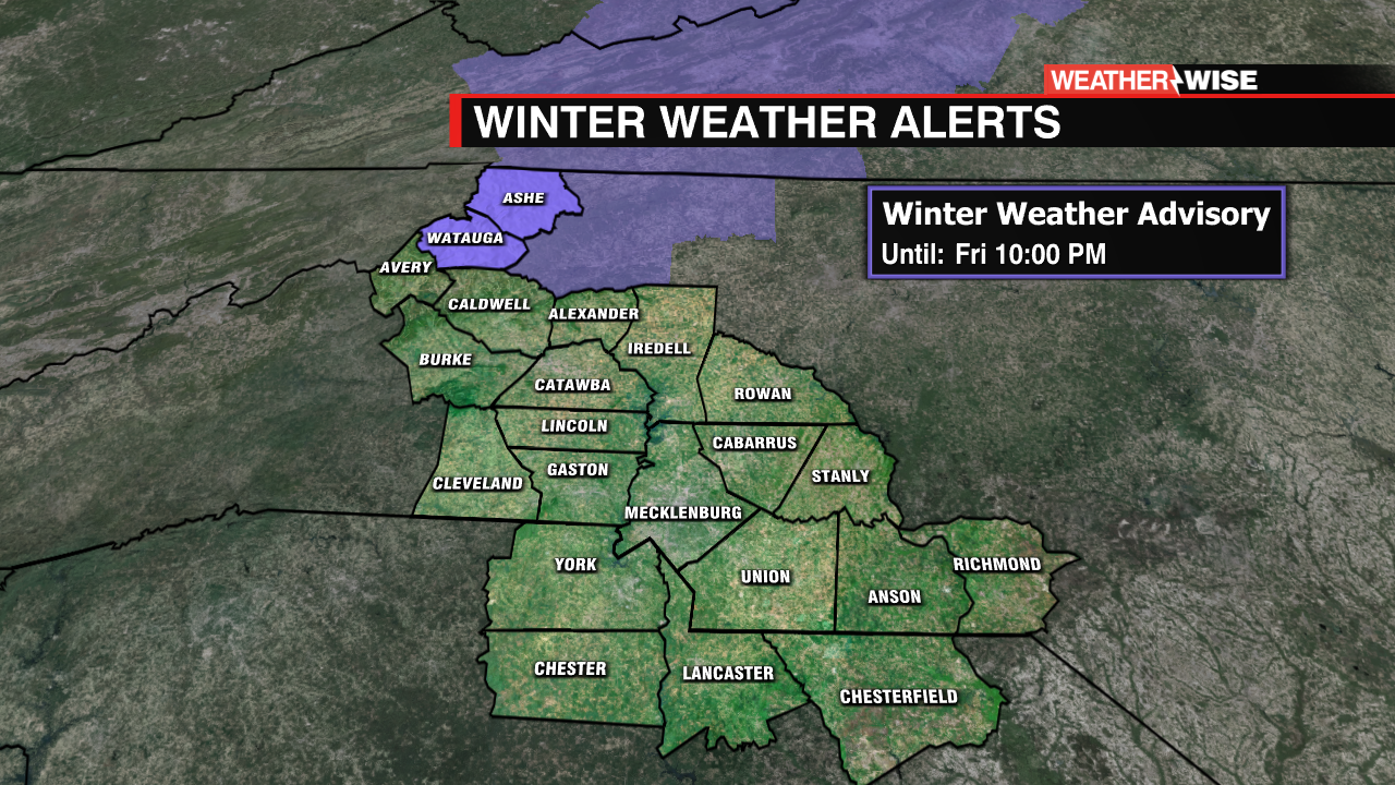 Winter Weather Advisory Wccb Charlotte S Cw