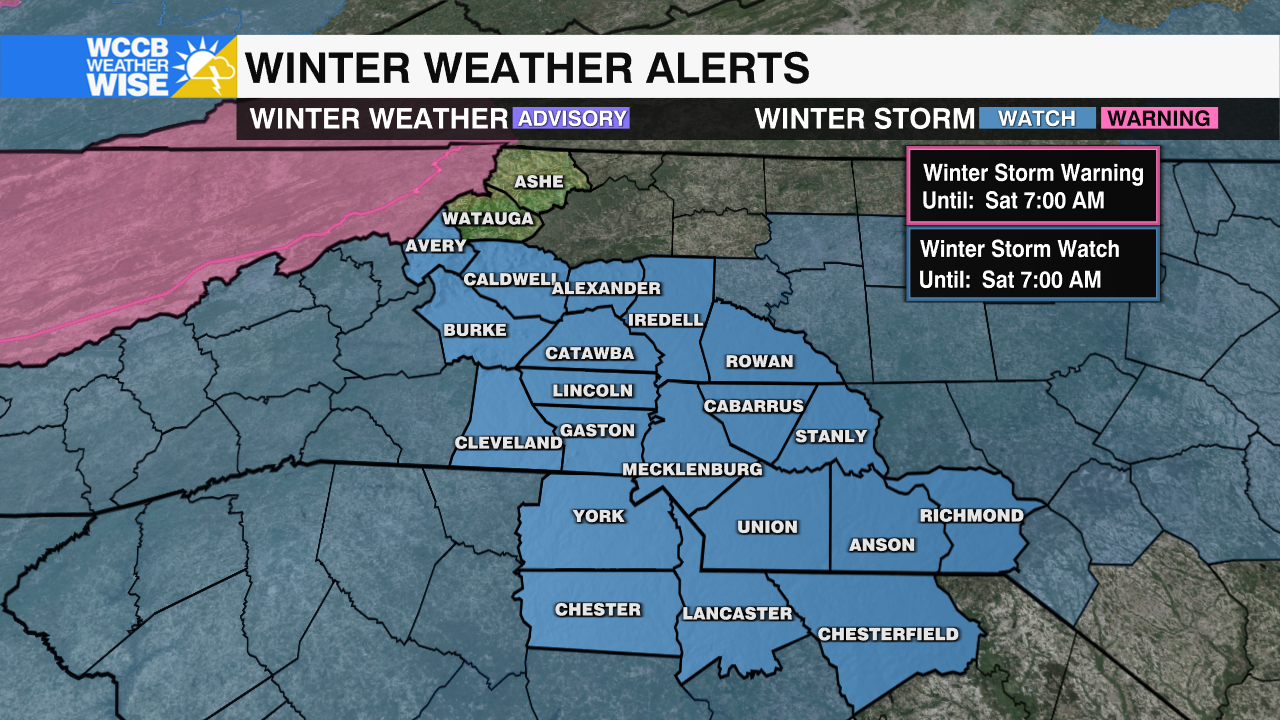 Winter Weather Alerts Wccb Charlotte S Cw