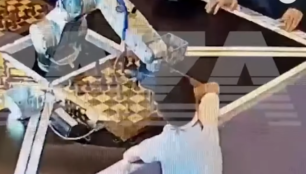 Watch: Robot Breaks 7 Year Old Boy’s Finger During A Chess Tournament In Russia