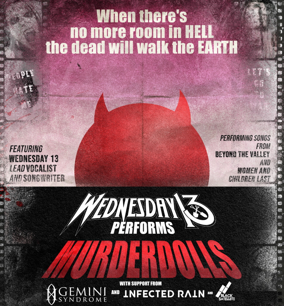 Wednesday 13 Performs Murderdolls Admat With Dates All Supports