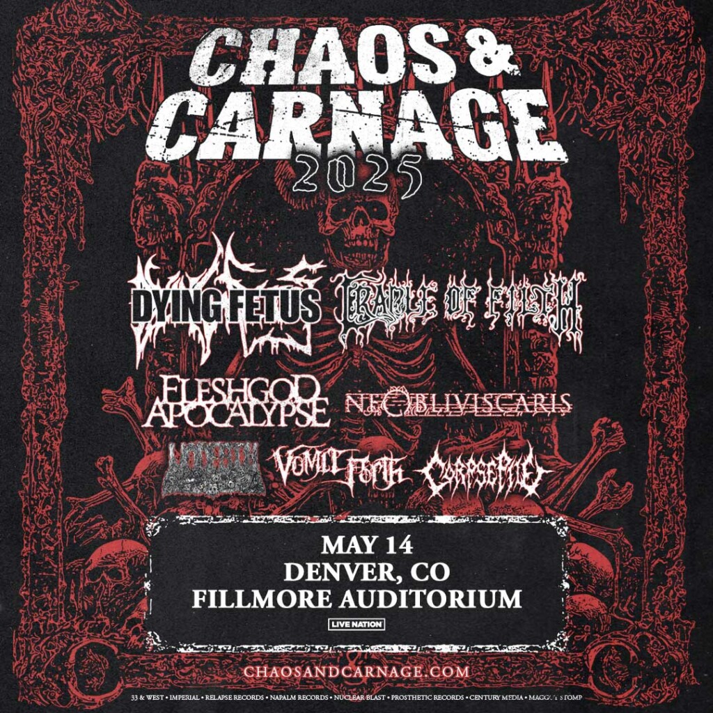 Chaos & Carnage 2025 w/ Dying Fetus & Cradle Of Filth 94.3 KILO