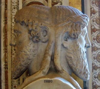 Roman God Janus Statue
