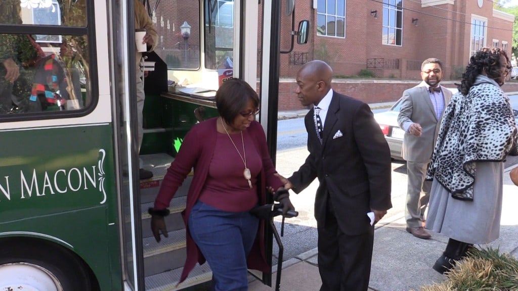 George Fadil Muhammad hosted a tour of the Cotton Avenue area in downtown Macon Monday.