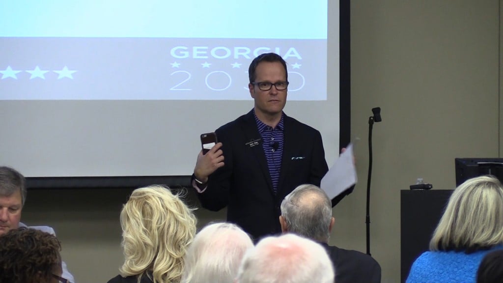 Georgia Chamber President & CEO speaking about Georgia 2030.