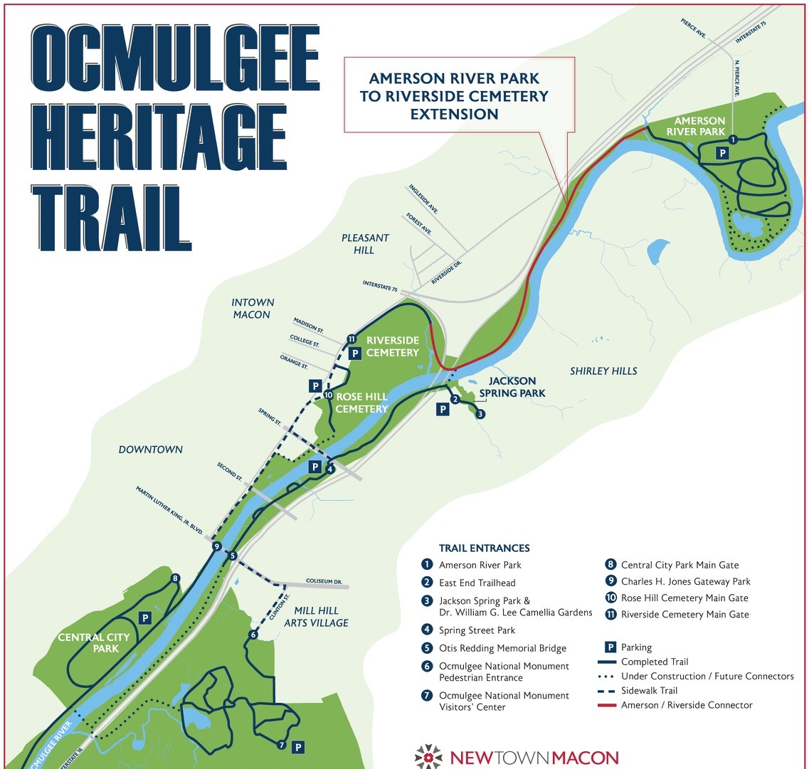 Amerson River Park Map Macon-Bibb Receives $92K Federal Grant To Expand Ocmulgee Heritage Trail -  41Nbc News | Wmgt-Dt