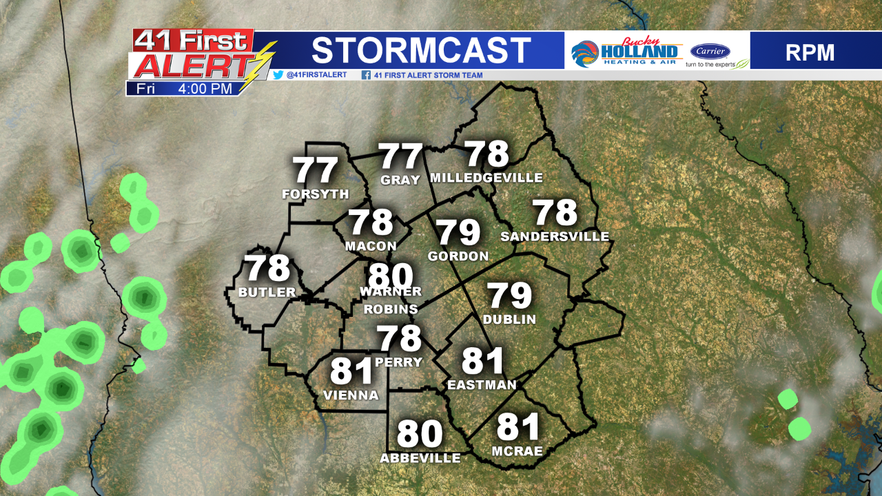 Incoming front rises rain chances heading into the weekend - 41NBC News ...