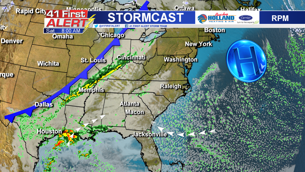 Cold Front Approaches Middle Rain Chances Increase 41NBC