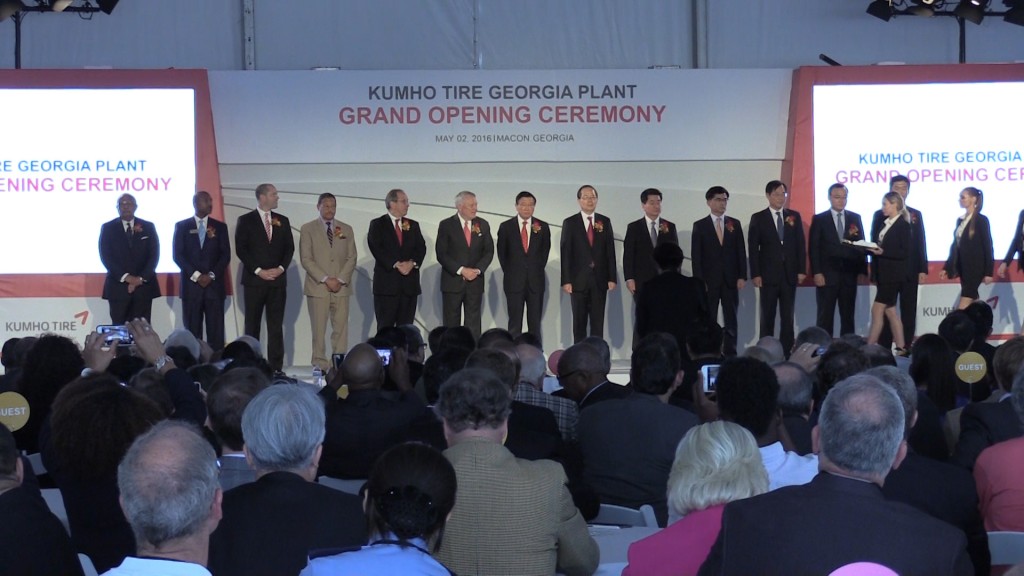 Kumho Tire Plant opens.