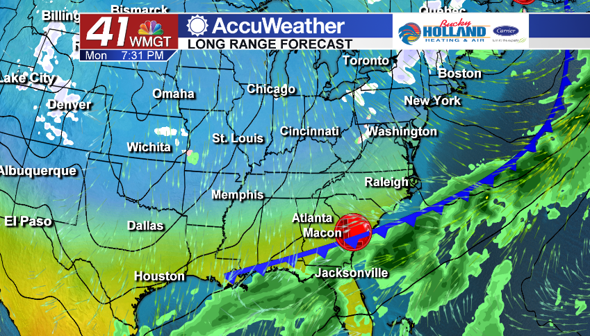 Severe storms possible Saturday in Middle Georiga - 41NBC News | WMGT-DT