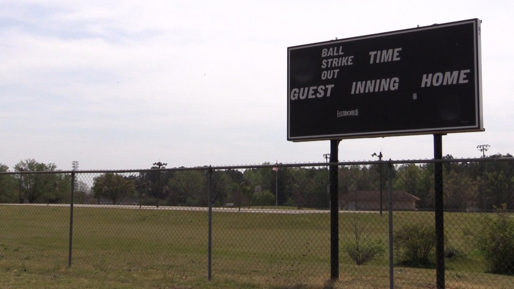 South Peach Park in Fort Valley added a scoreboard that should be an improvement for the Spring season.