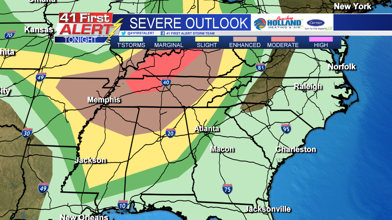 Severe storms possible in Middle Georgia this weekend - 41NBC News ...
