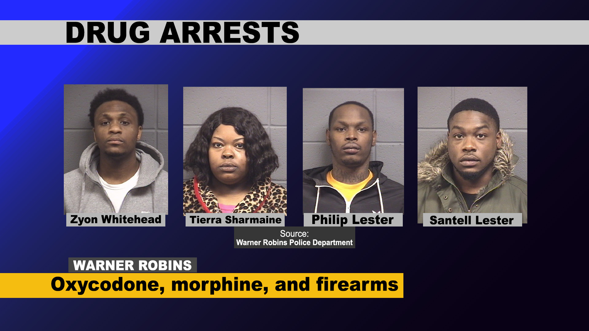 Four arrested after drug bust in Warner Robins - 41NBC News | WMGT-DT