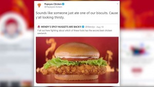 Popeyes and Wendys Twitter