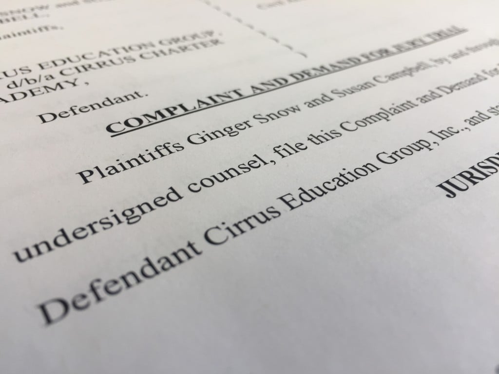 Teachers Ginger Snow and Susan Campbell filed a lawsuit with the U.S. District Court in Macon Wednesday.