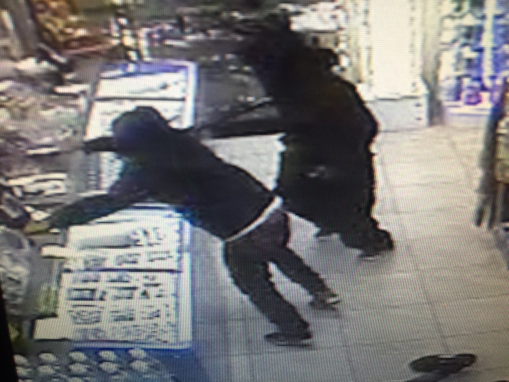 Surveillance video of the two suspects from the armed robbery that killed Prakash Patel.