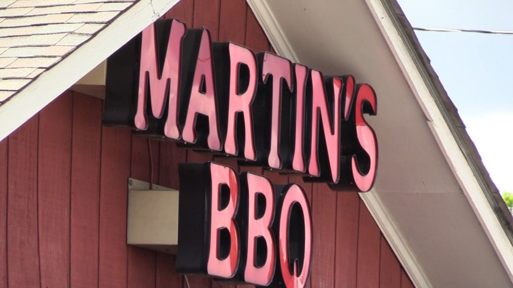 Martin's BBQ in Warner Robins is usually packed for lunch.