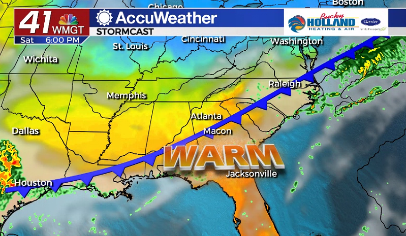 Rain chances increase this weekend in Middle Georgia - 41NBC News | WMGT-DT