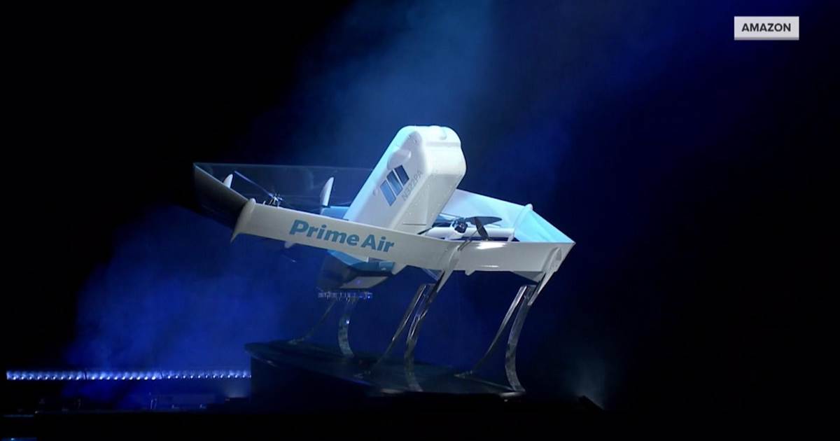 Amazon debuts new package delivery drone - 41NBC News | WMGT-DT