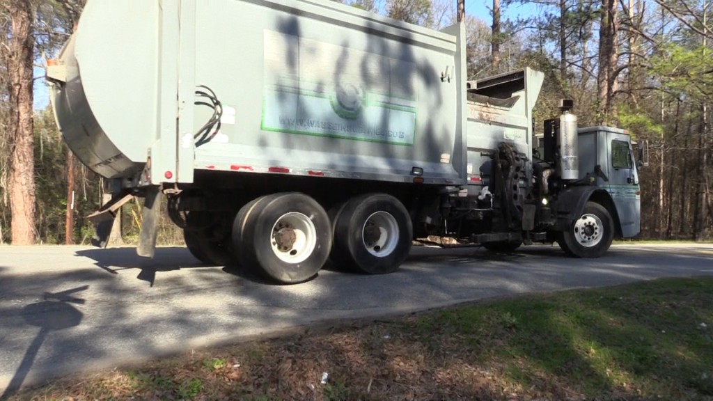 Warner Robins residents on Story Road are having a hard time with the garbage trucks that drive around all day.