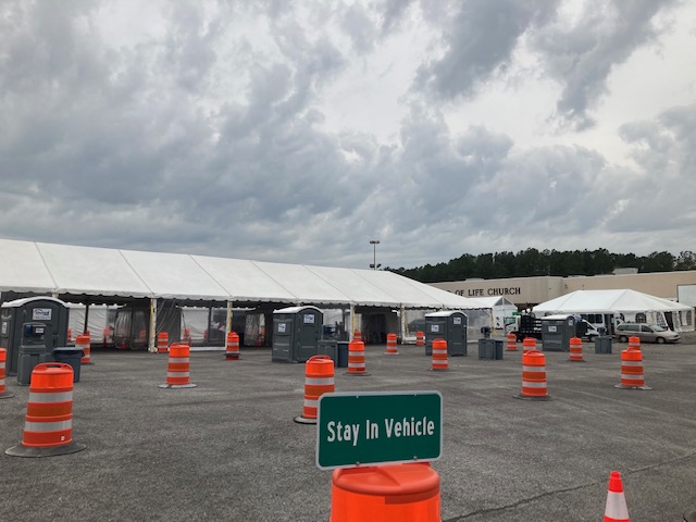 Mass Vaccination site.