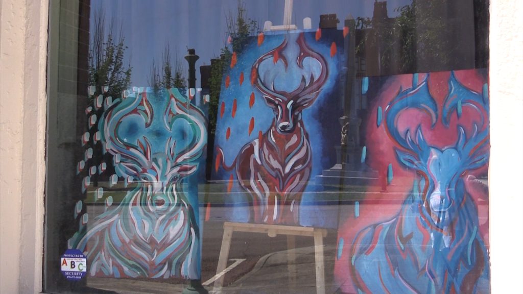 Poplar Street is being transformed into an art exhibit