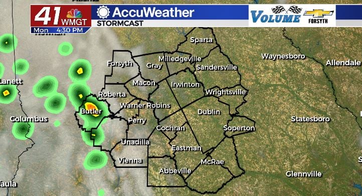 Rain Chances Monday August 30