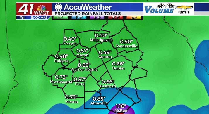 Forecast Rain Totals Thru Sept 9