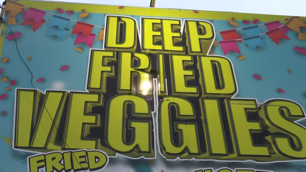 Deep Fried Veggies Sign Fair 2021