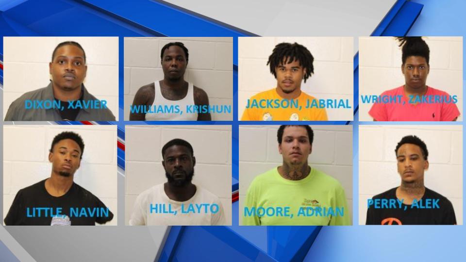 Jones County makes 8 arrests in connection to gang activity and