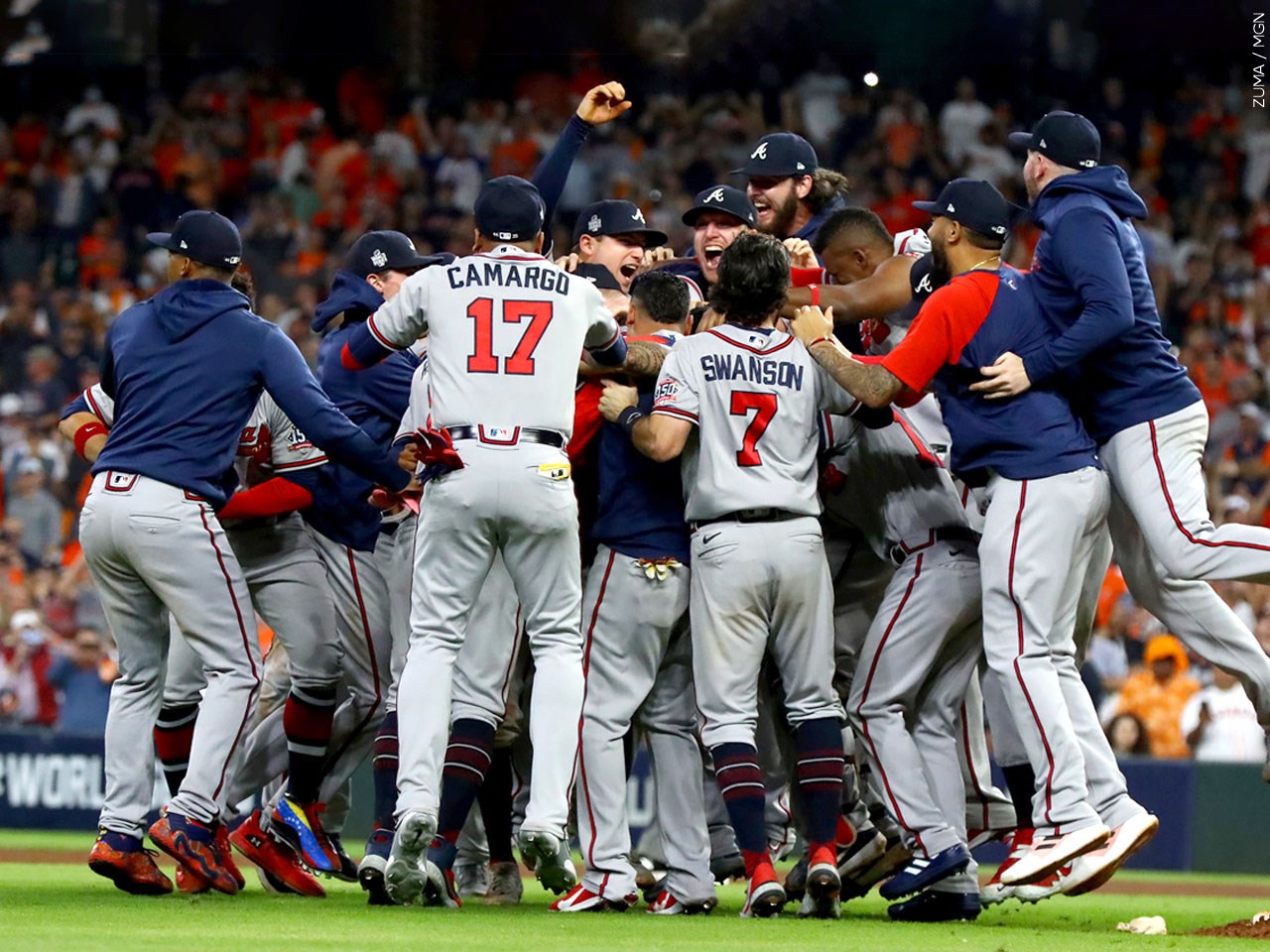 The Atlanta Braves claim first World Series title since 1995
