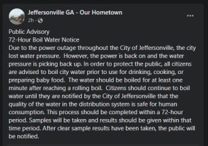 Jeffersonville Water Boil