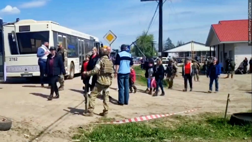 Civilians Rescued From Mariupol