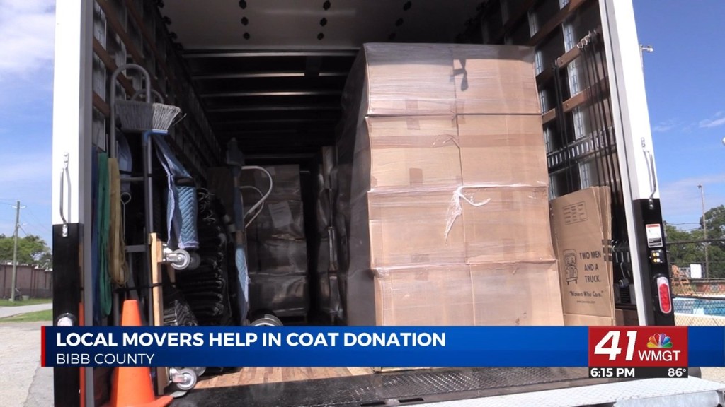 Local Movers Help In Coat Donation