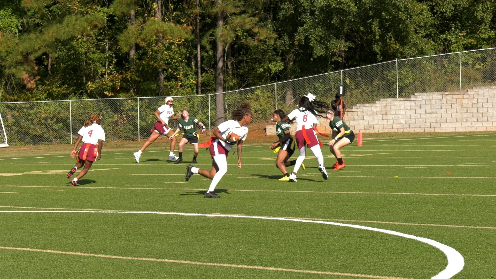 Westside Seminoles win first girls flag football game in Bibb County