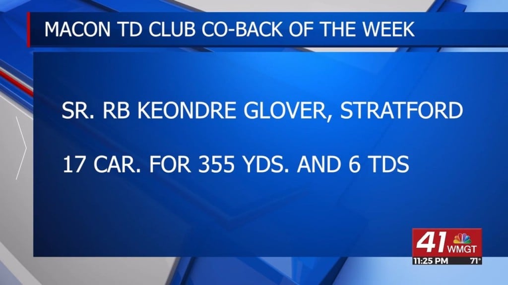 Week 12 Macon Touchdown Club Players Of The Week