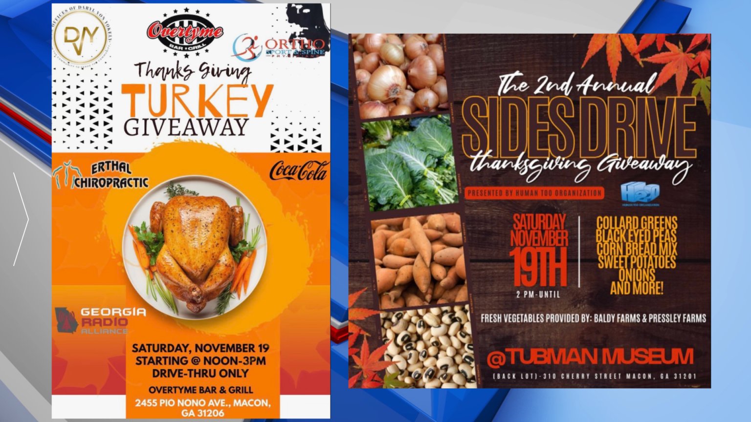 Restaurant, organization partner to host Thanksgiving food giveaway