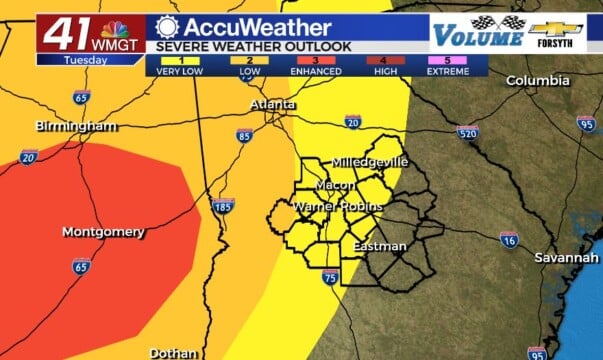 Strong storms possible Tuesday and Wednesday - 41NBC News | WMGT-DT