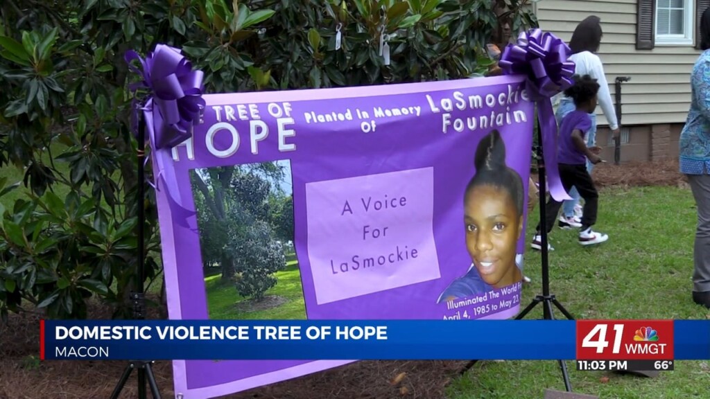 Family Of Lasmockie Fountain Plants "tree Of Hope" To Observe The 8th Anniversary Of Her Death