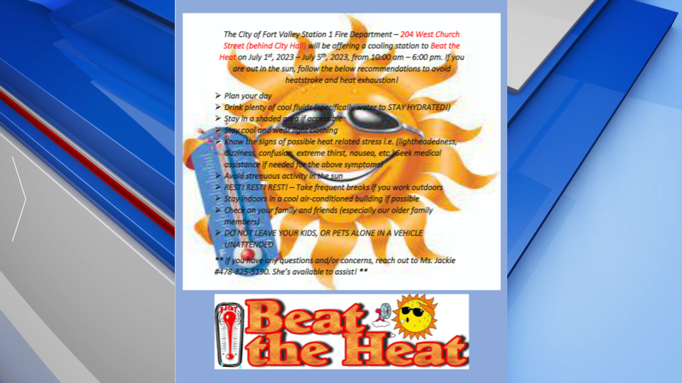 Fort Valley Beat The Heat Flyer Gfx
