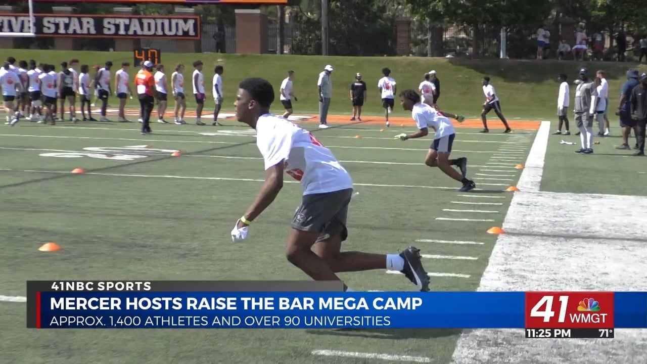 Approximately 1,400 athletes attend Mercer football's Raise the Bar