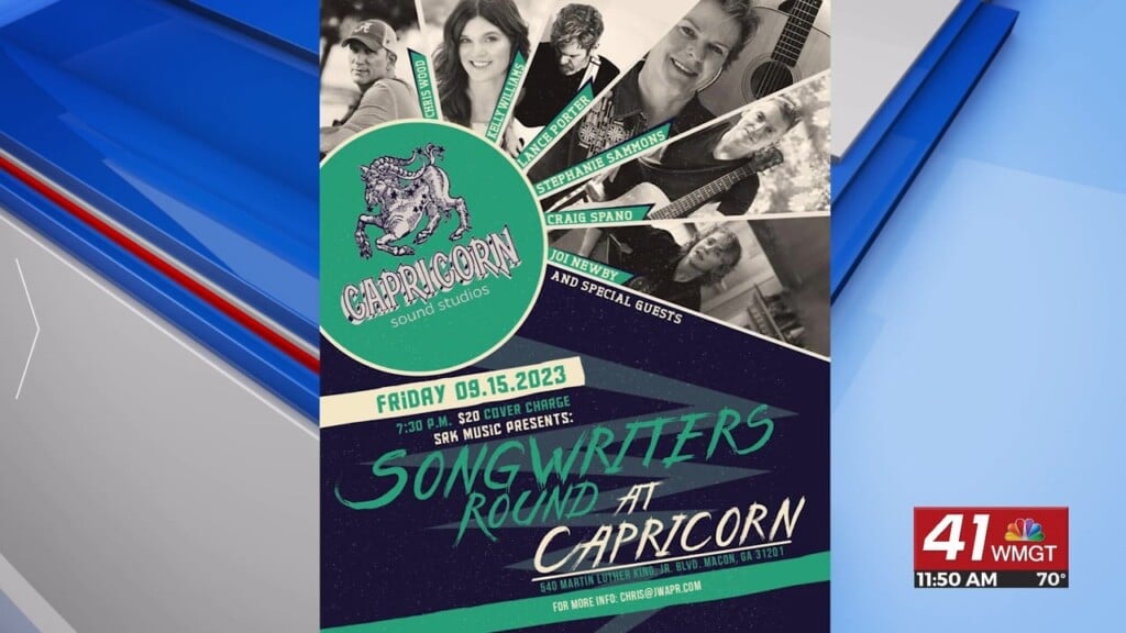 Special Songwriters Jam Session Happening Tonight At Capricorn Sound Studios