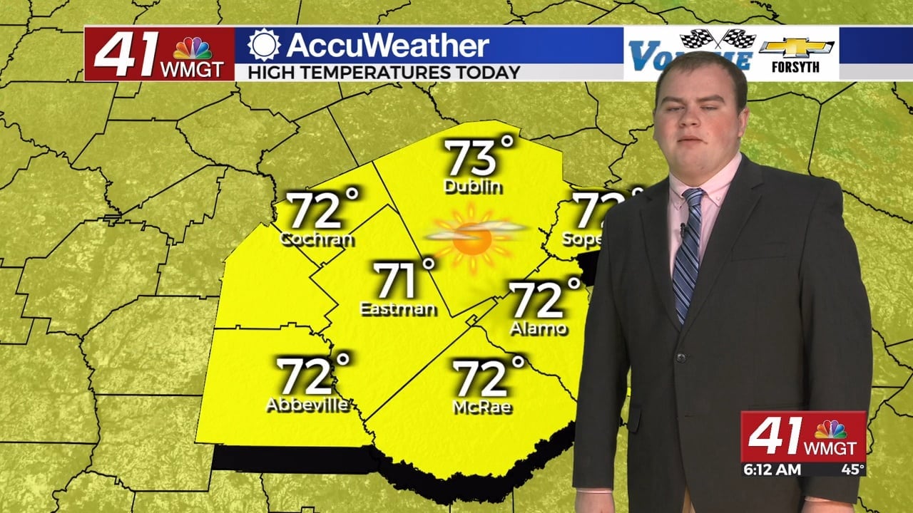 Sunny and in the low 70s - 41NBC News | WMGT-DT