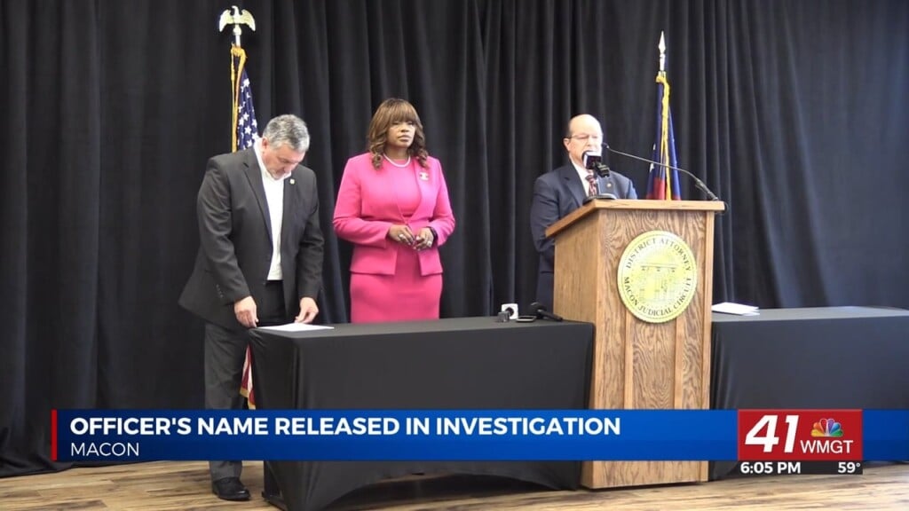 Da, Peach County Sheriff Give Update In Deadly Officer Involved Shooting