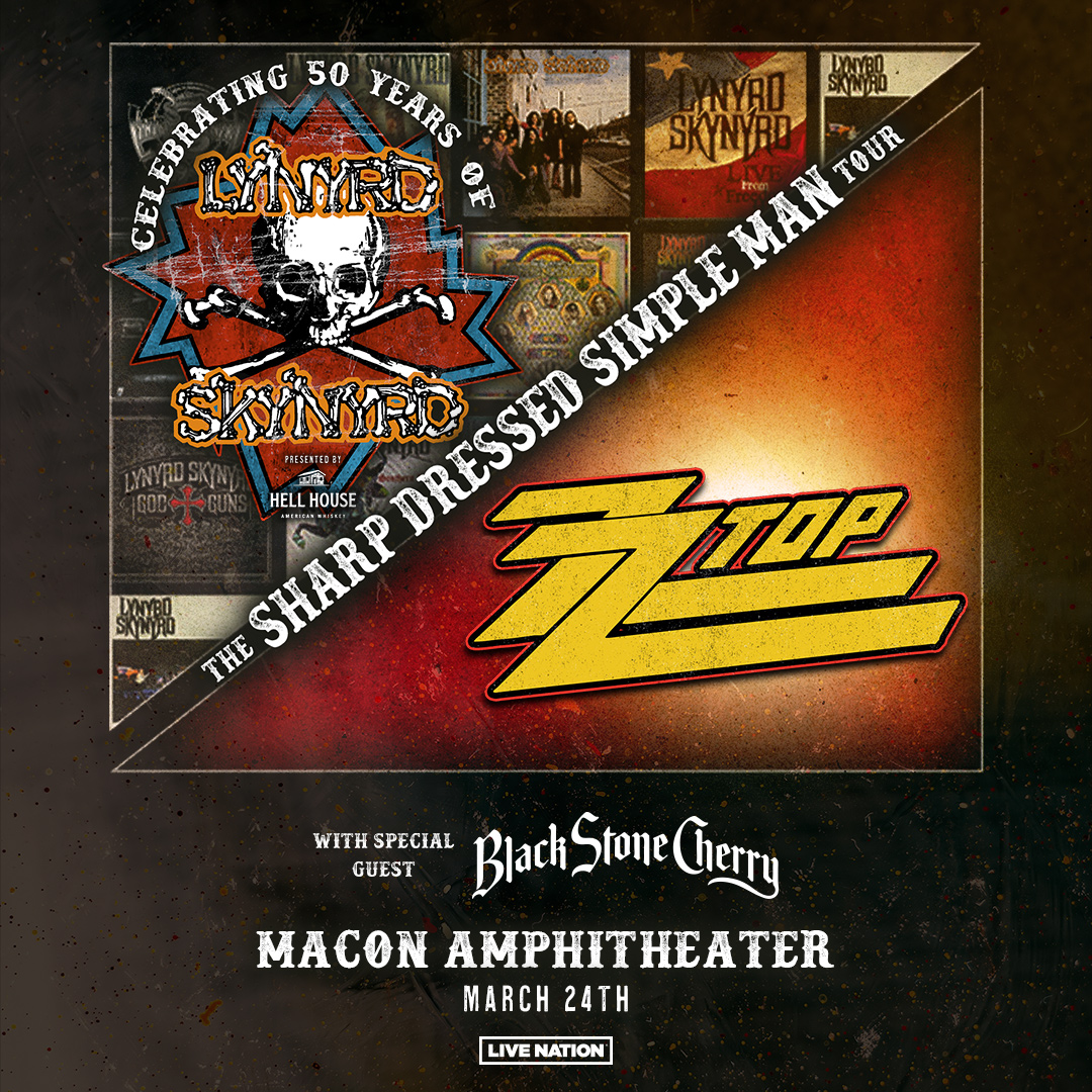 冬ギフト  Lynyrd Skynyrd, ZZ Top to play Macon Amphitheater in March ミュージック
