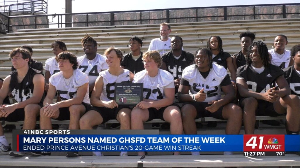 Mary Persons Named Georgia High School Football Daily Team Of The Week
