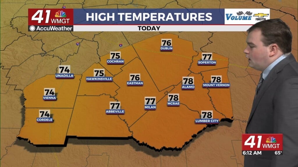 Showers And Thunderstorms Possible Today