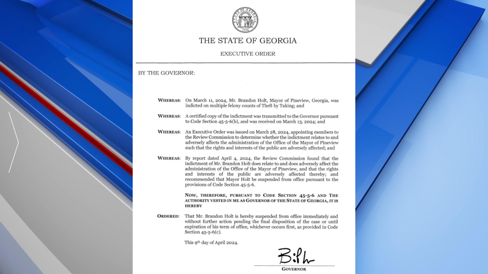 Brian Kemp Brandon Holt Executive Order Gfx