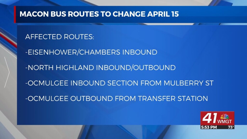 Changes Coming To Macon Bus Routes