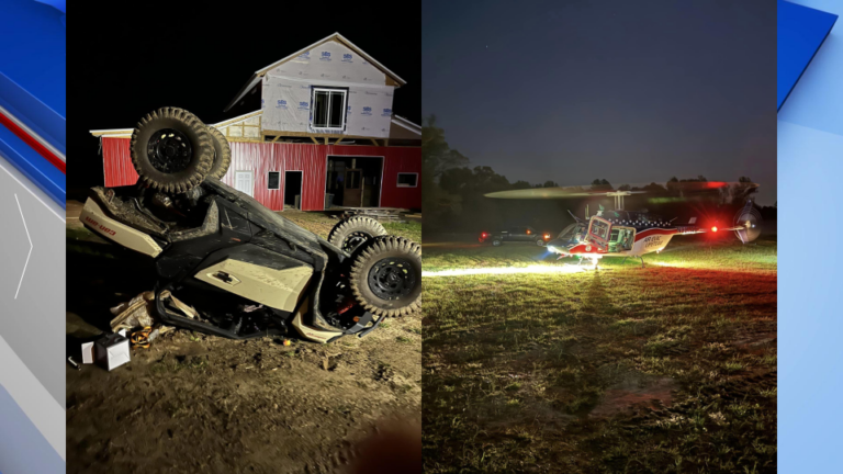Sheriff: 1 airlifted after ATV crash in Washington County - 41NBC News ...