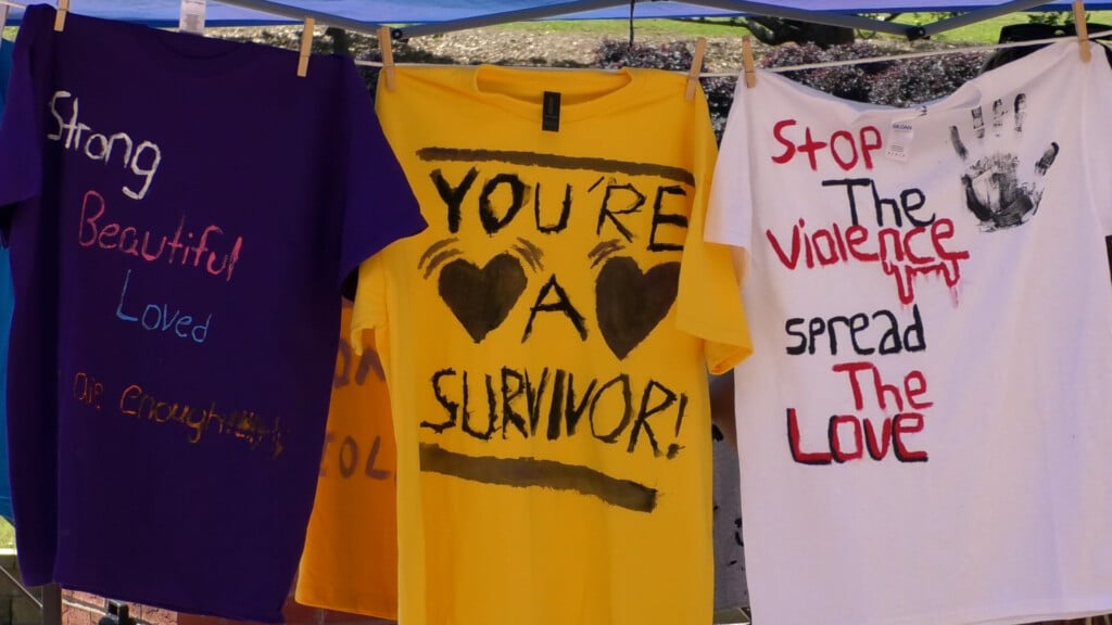 Clothesline Project Display Middle Georgia State University April 23 2024